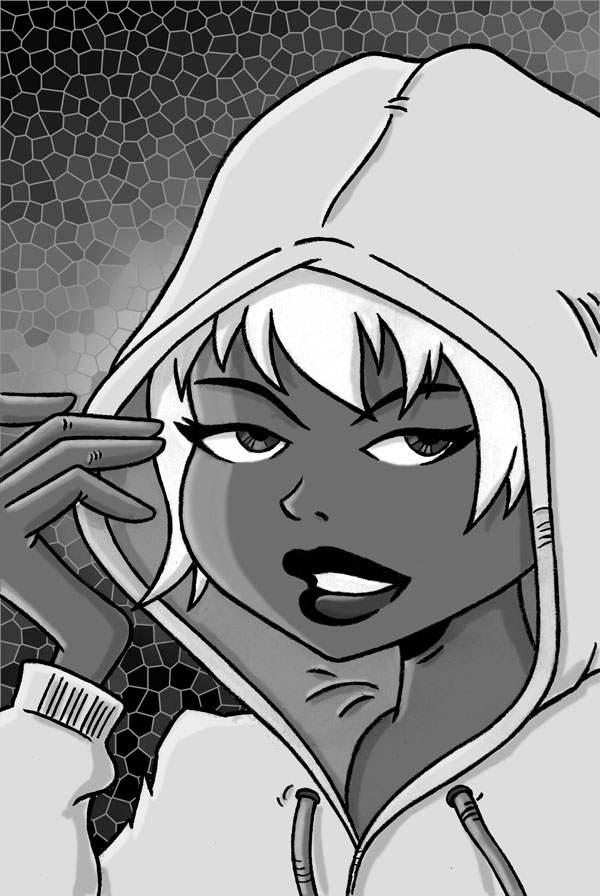 girl in a hood
