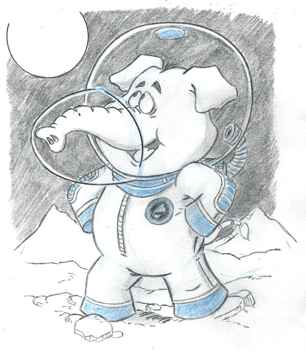 The Elephant who went to the Moon 