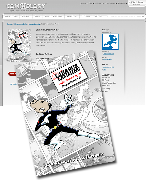 Lazarus Lemming on Comixology