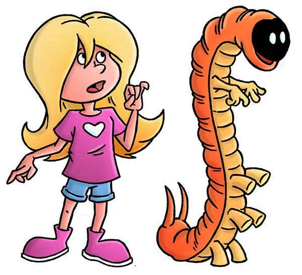 A Girl and her Caterpillar