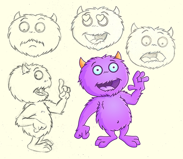 Frizzle the Friendly Monster