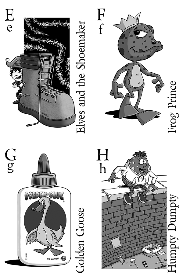 E to H Fairytale Alphabet Part Two