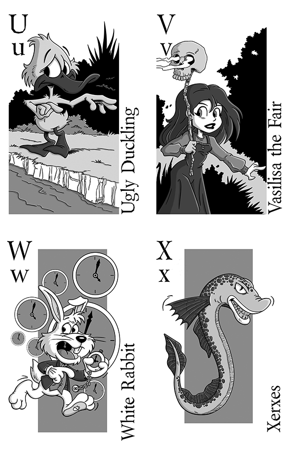 U to X Fairytale Alphabet Part Six