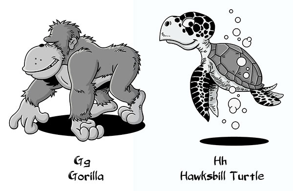 G & H Animal Alphabet Part Four