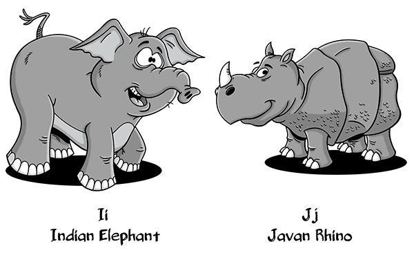 I & J Animal Alphabet Part Five