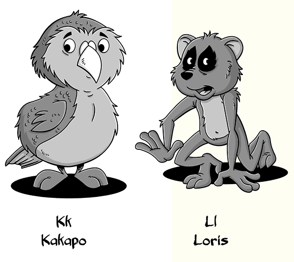 K & L  Animal Alphabet Part Six