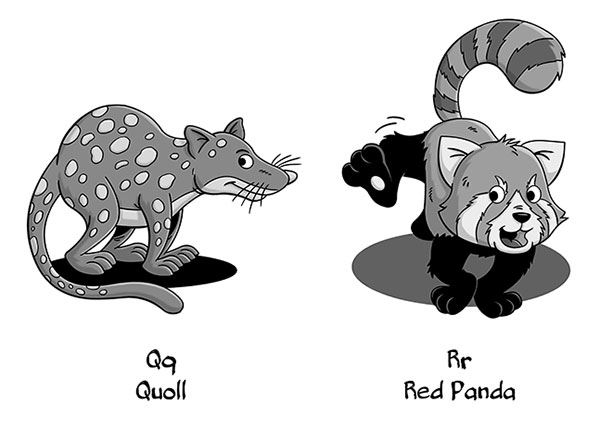 Q & R Animal Alphabet Part Nine
