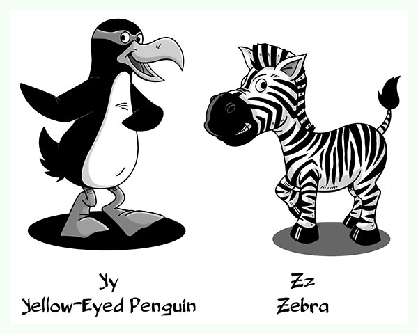 Y & Z Animal Alphabet Part 12