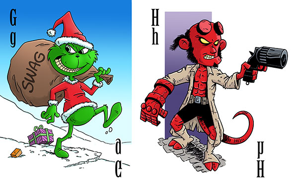 G & H  Monster Alphabet Part 3