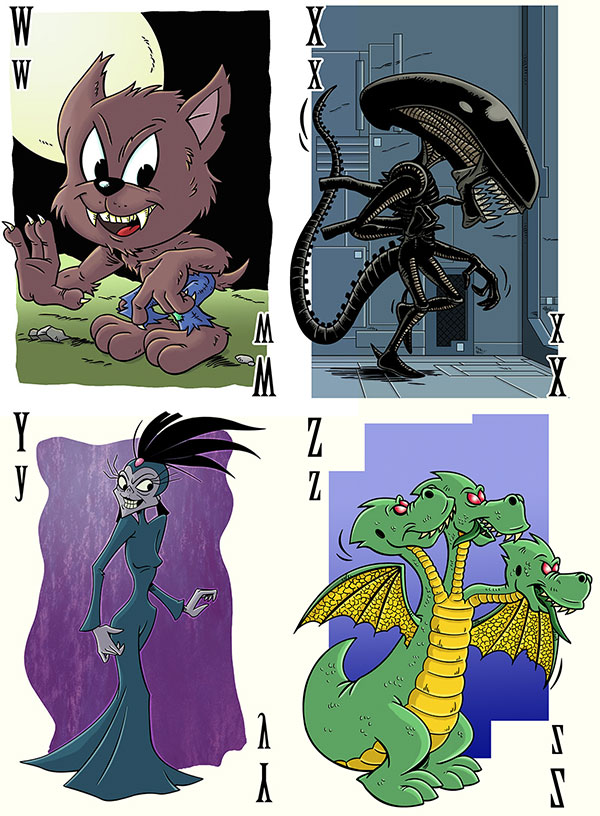 W-Z Monster Alphabet Part 7