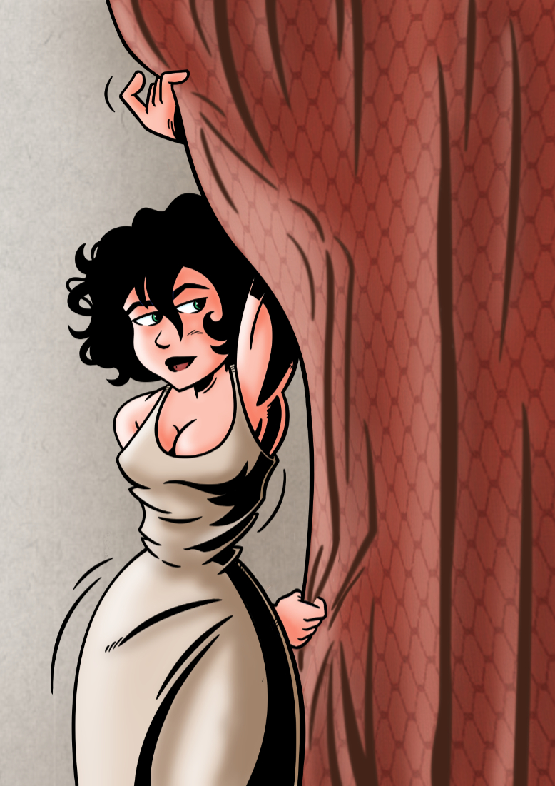 Behind The Curtain illustration