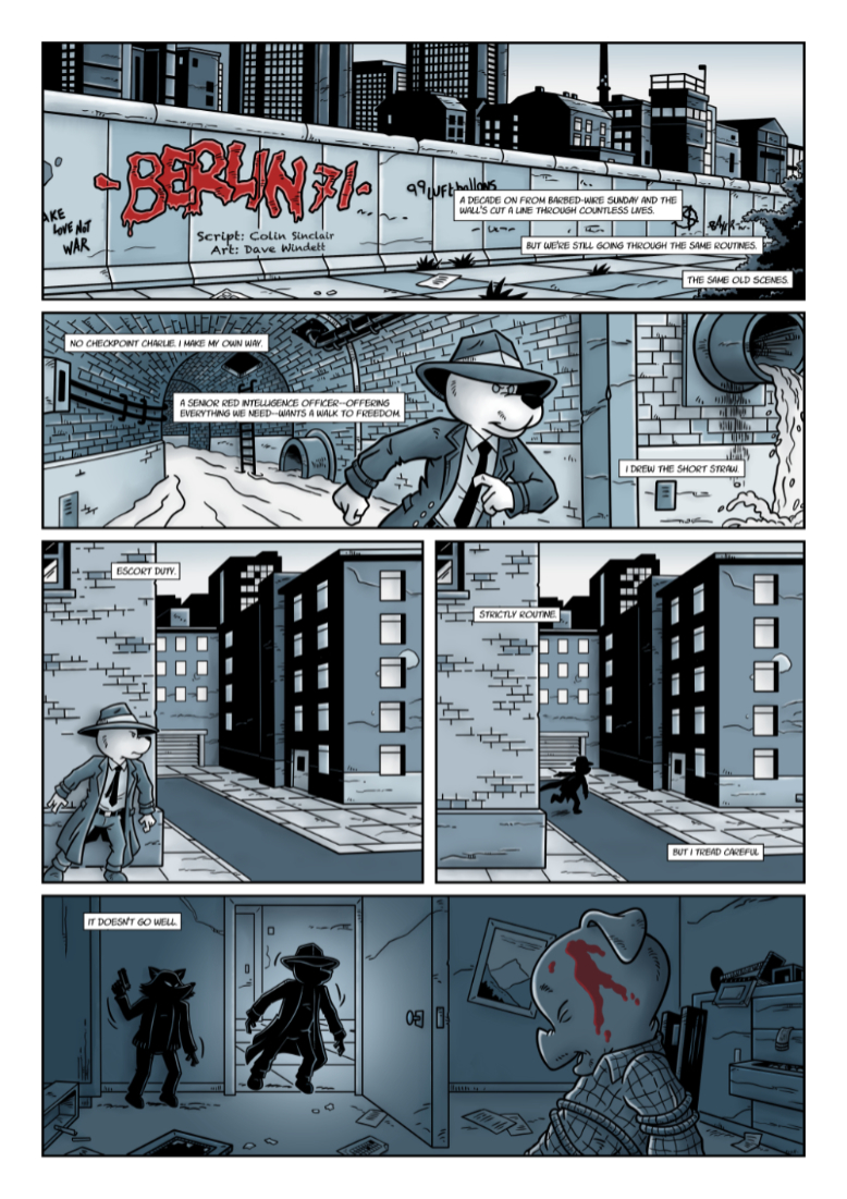 Berlin 71 comic page one