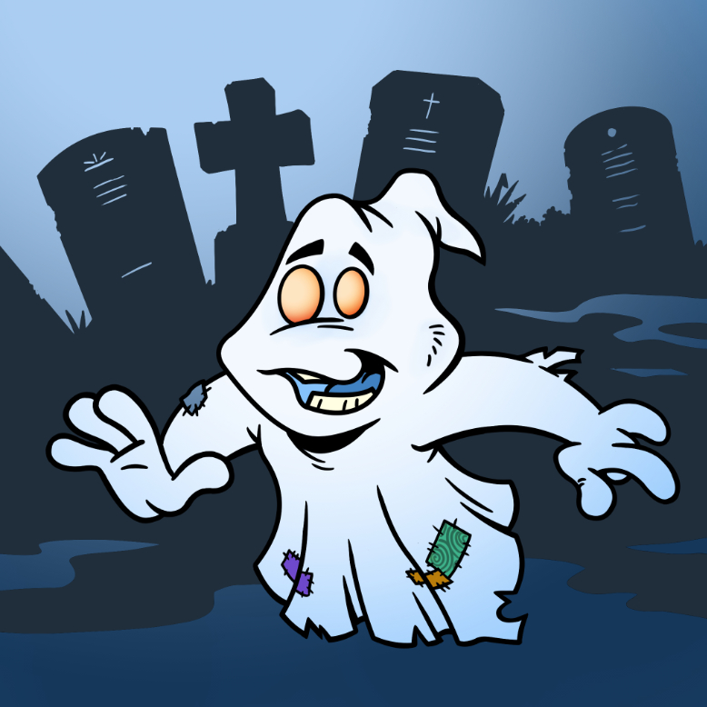 Ghost in a graveyard