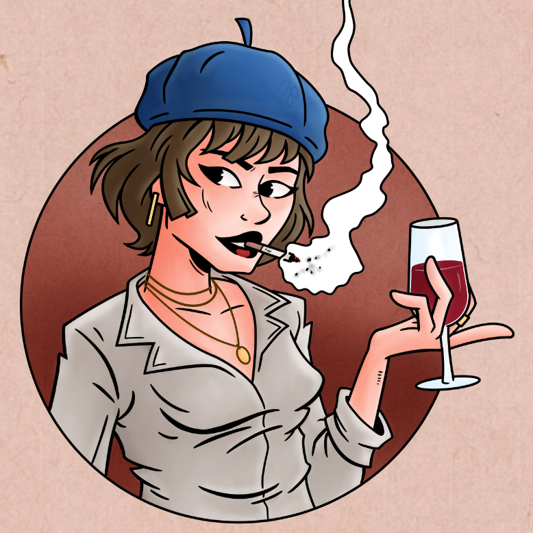 Girl wearing a beret