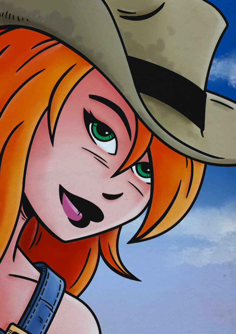 Woman wearing a Cowboy Hat