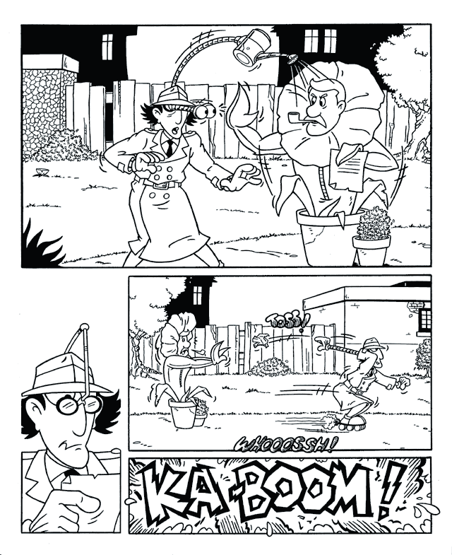 Inspector Gadget comic strip from Wickid