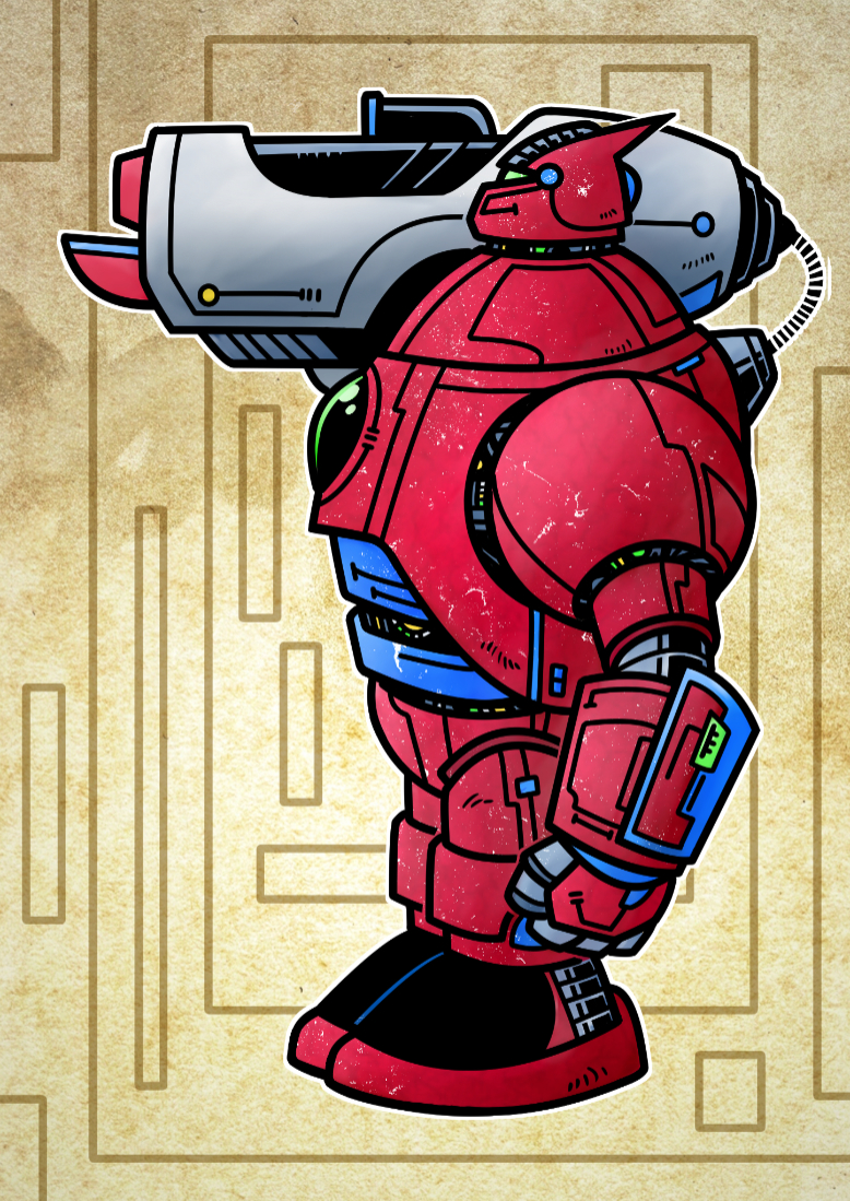 Robot with a gun