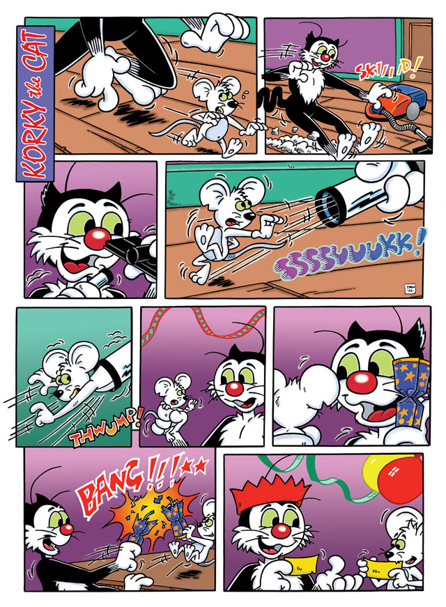 Korky the Cat comic strip