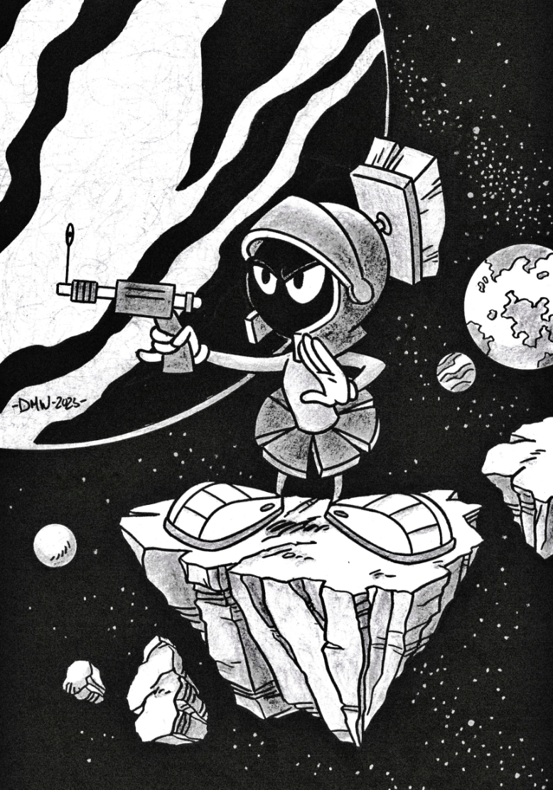 Marvin the Martian for National Doodle Day