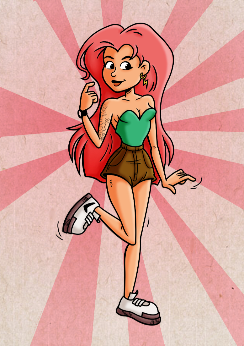 Girl with Pink Hair