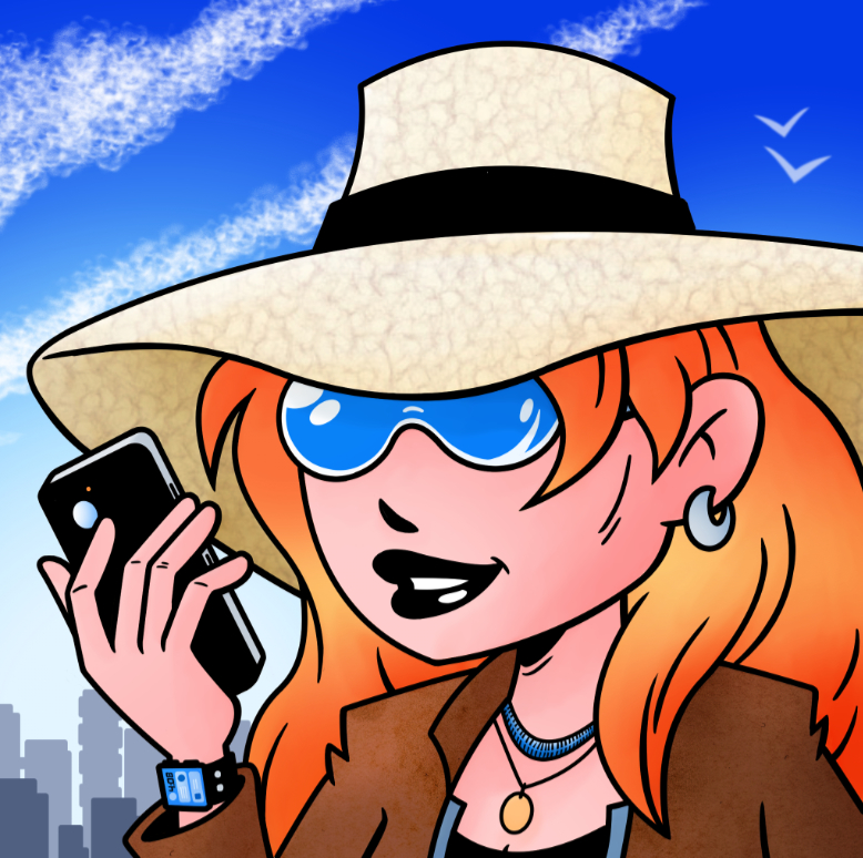 Woman wearing a Summer Hat