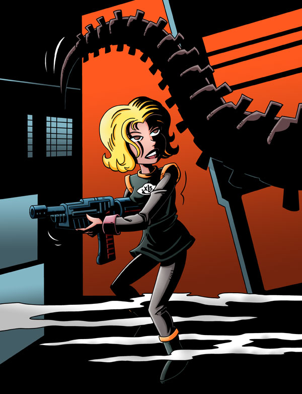 Venus from Fireball XL5 meets the Alien