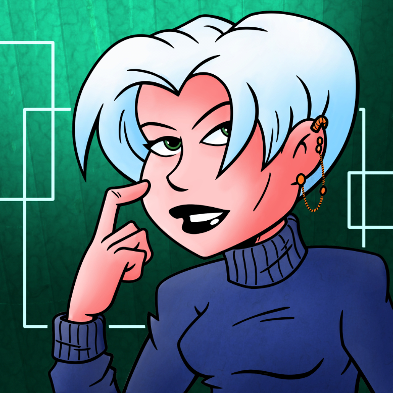 Woman with White Hair